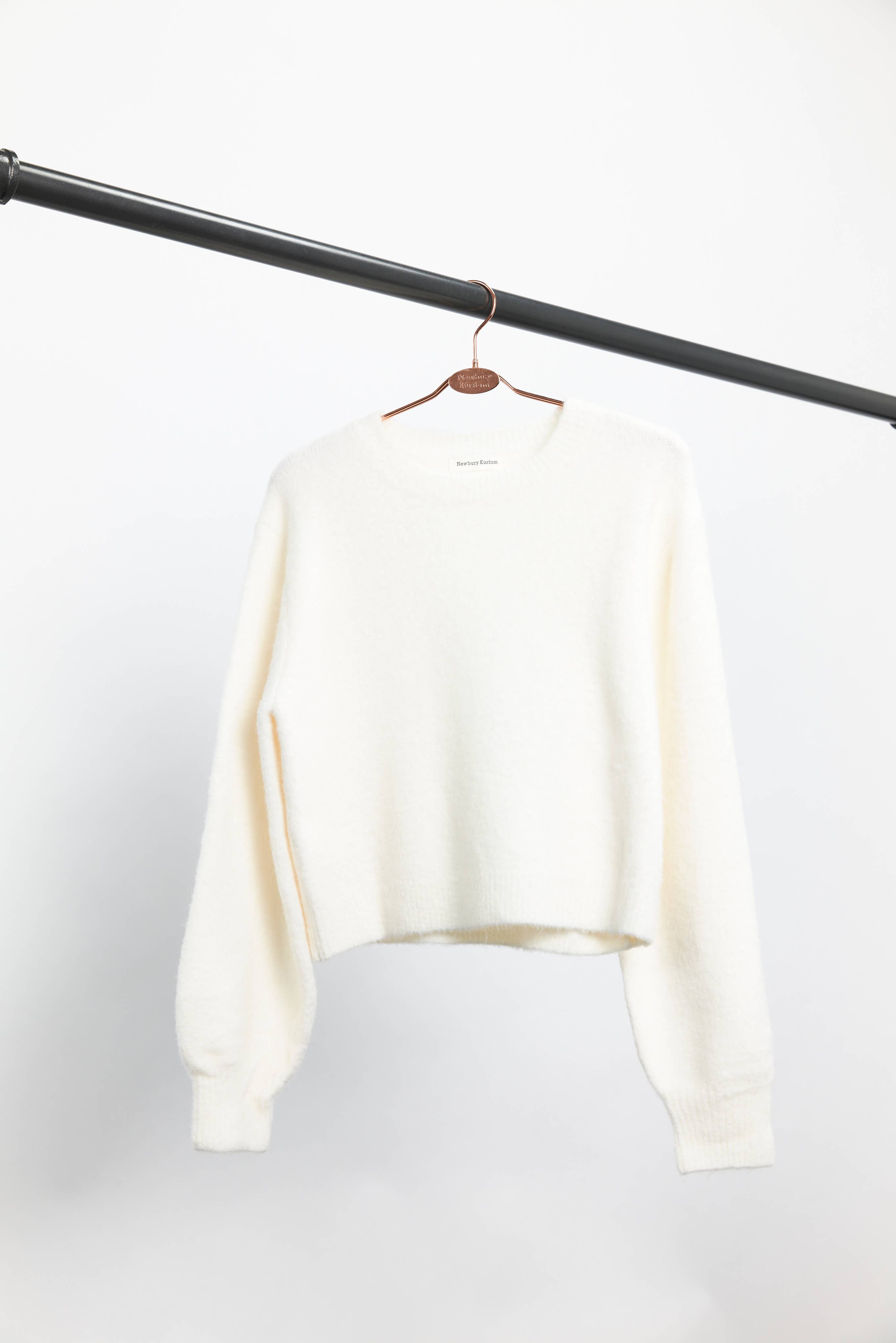 Newbury Kustom - Vente Pull en maille – femme - 11310-Pull en maille douce légèrement raccourci uni9