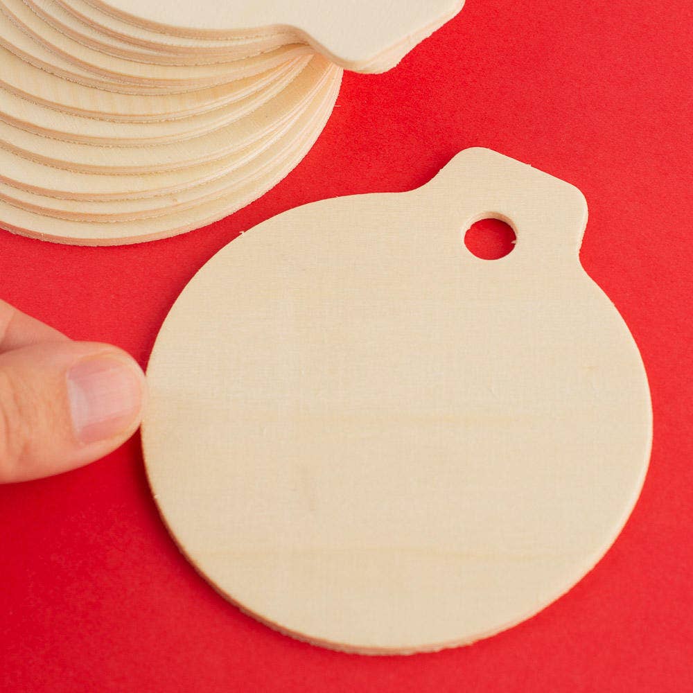 Factory Direct Craft - Wholesale Cutouts - 4" Unfinished Wood Ornament Cutout6