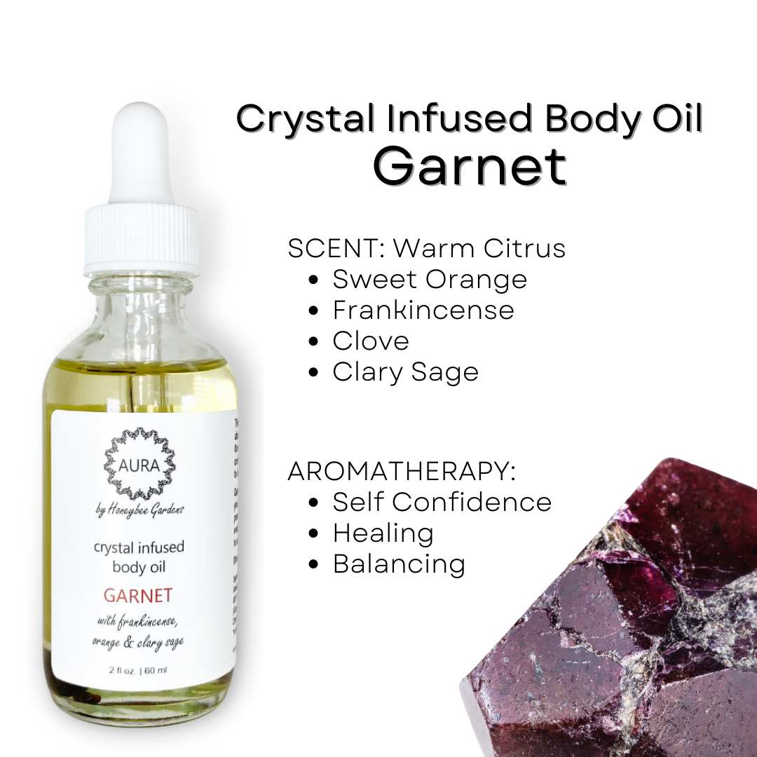 Honeybee Gardens Natural Cosmetics & Body Care - Wholesale Bath/Body Oil - Crystal Infused Aromatherapy Body Oils10