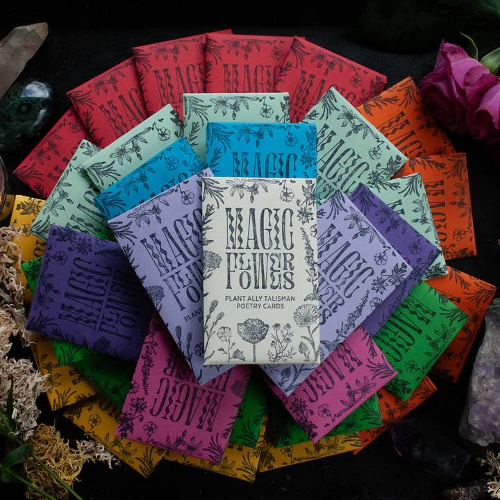 Velvetback - Wholesale Tarot Cards - 2" x 3.5" Mini Plant Poetry Oracle Card Mystery Pack