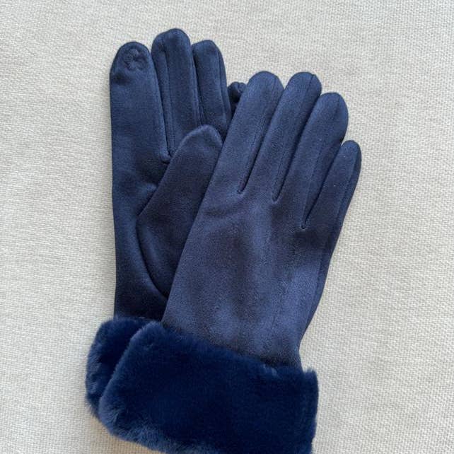 Gants en faux daim plissé GLO12 pour la vente par Cinnamon Creations