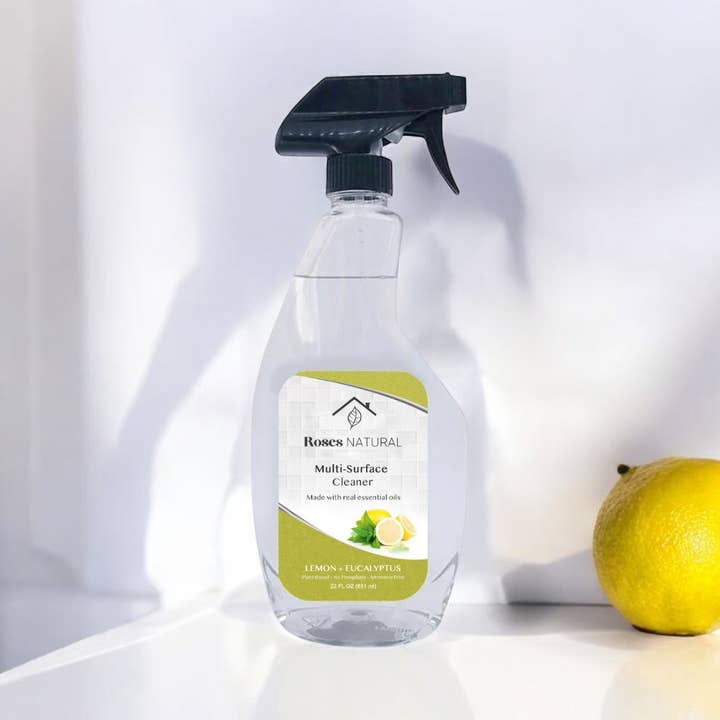 Roses Natural - Vente Nettoyant multi-surface - Nettoyant naturel pour surfaces multiples | Nettoyant à usage entièrement naturel1