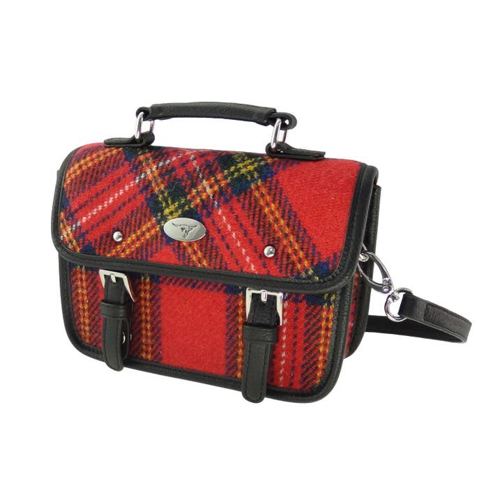 Glen Appin Of Scotland – Engroshandel Skuldertaske – Kvinder – LB1230 Harris Tweed 'Bervie' Mini Skuldertaske