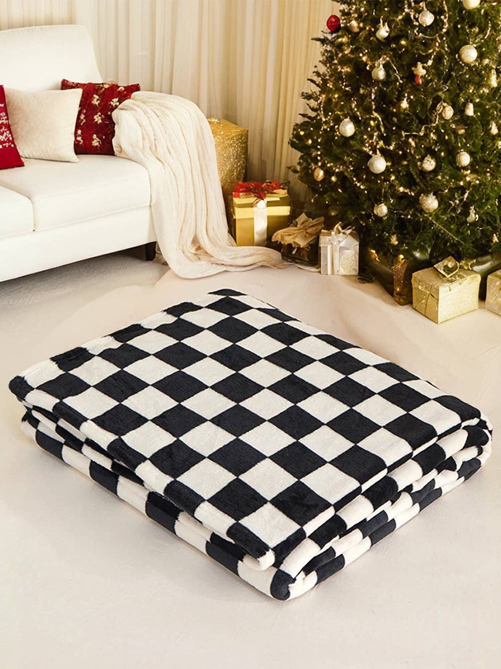 1 the Woman - Wholesale Throw Blanket - Checkerboard Printed Soft Throw Blanket 47*78 inch | 7 Color1
