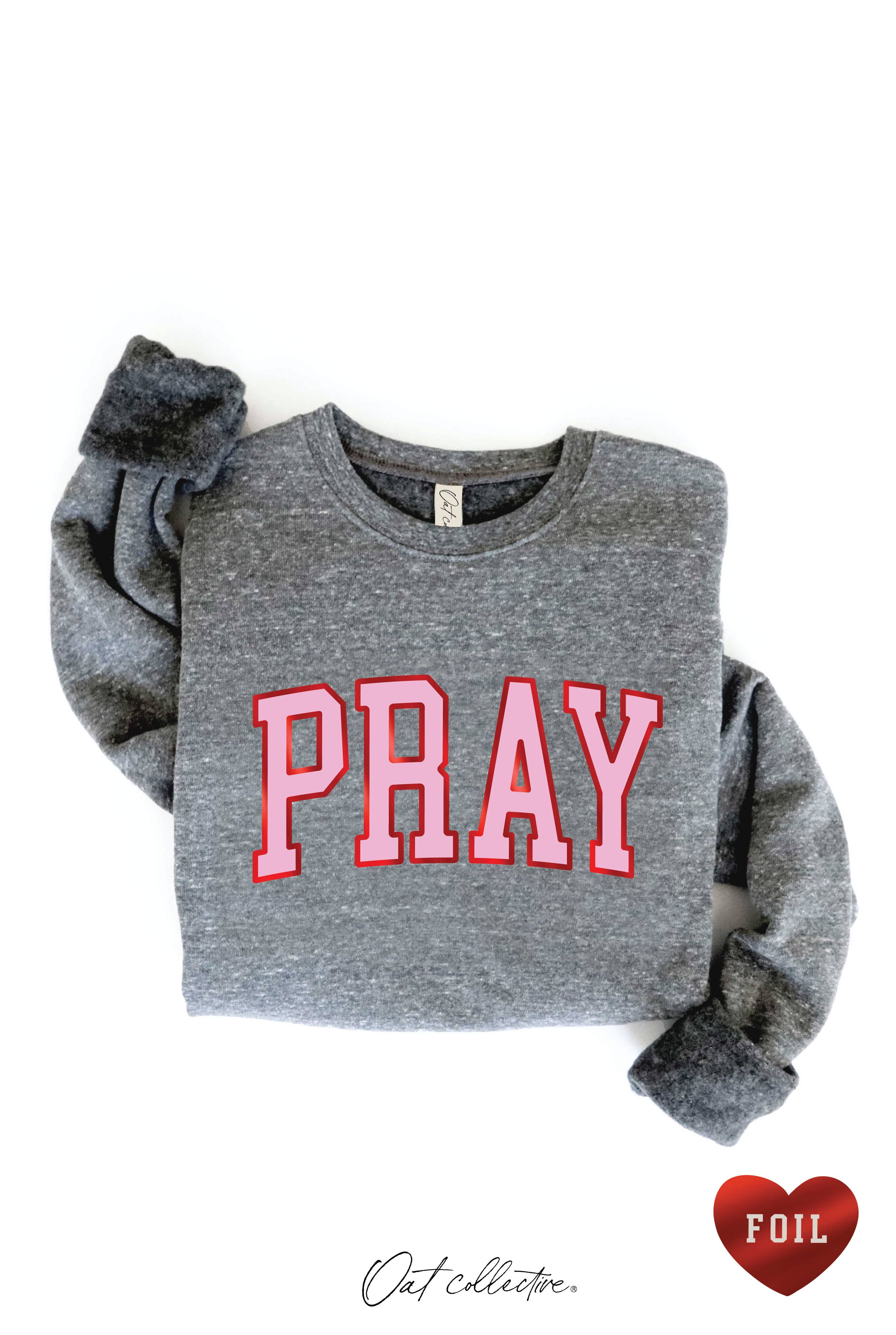 OAT COLLECTIVE - Vendita all'ingrosso Felpa stampata - Donna - Felpa con grafica PRAY FOIL10
