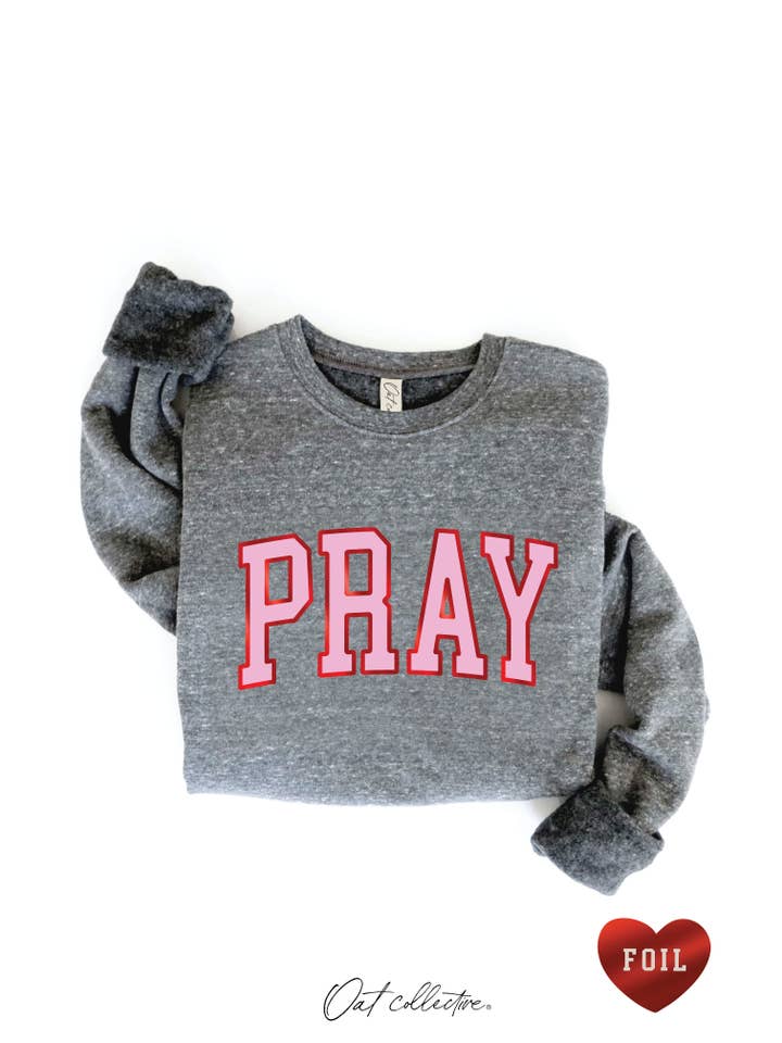 OAT COLLECTIVE - Vendita all'ingrosso Felpa stampata - Donna - Felpa con grafica PRAY FOIL10