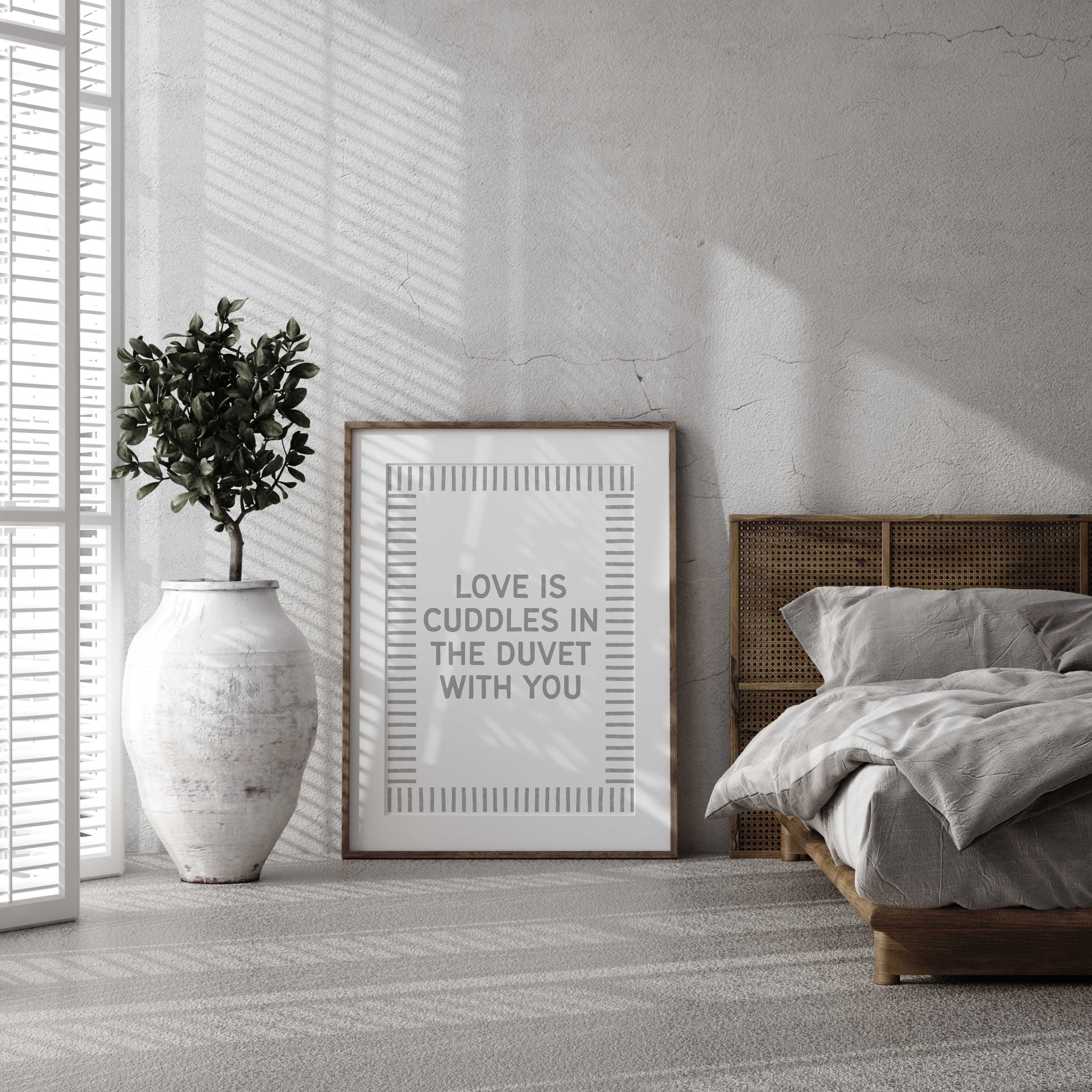 D'LUXE PRINTS - Wholesale Art Print - Love Is Cuddles in the Duvet Print10