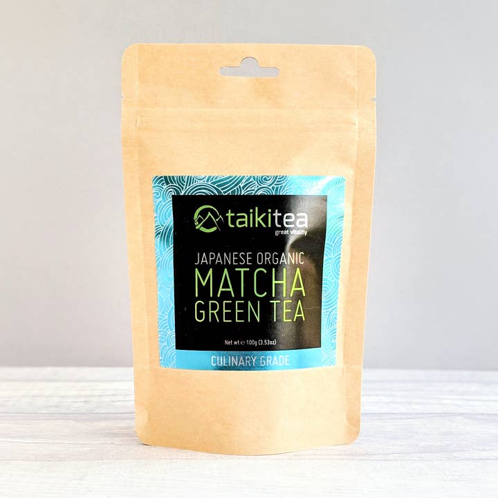 Culinary Grade Organic Matcha Packet 100g for wholesale by Taiki Tea