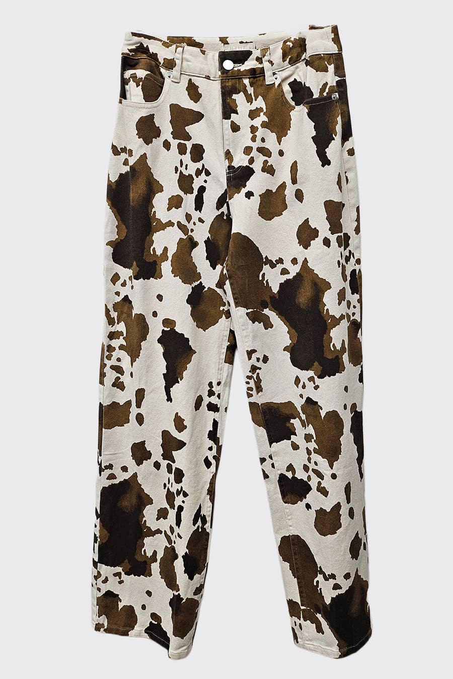 MULTI Fall Pre-washed cow-print baggy pants for wholesale on Faire1