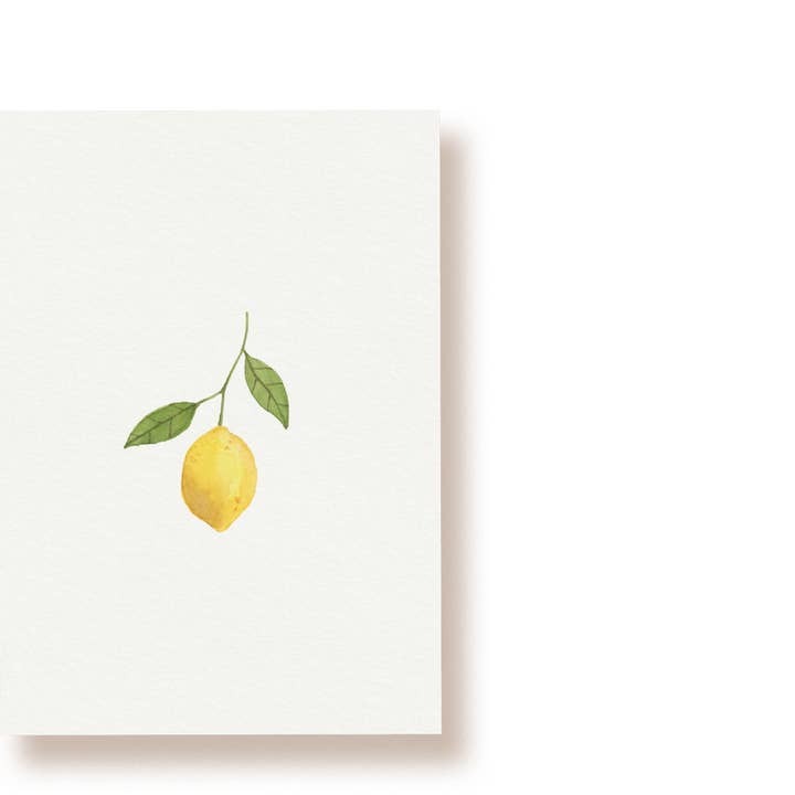 Carte postale citron pour la vente par tucán y limón