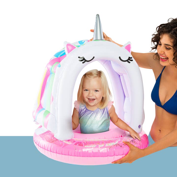 Unicorn Lil' Float with Canopy for wholesale by BigMouth Inc