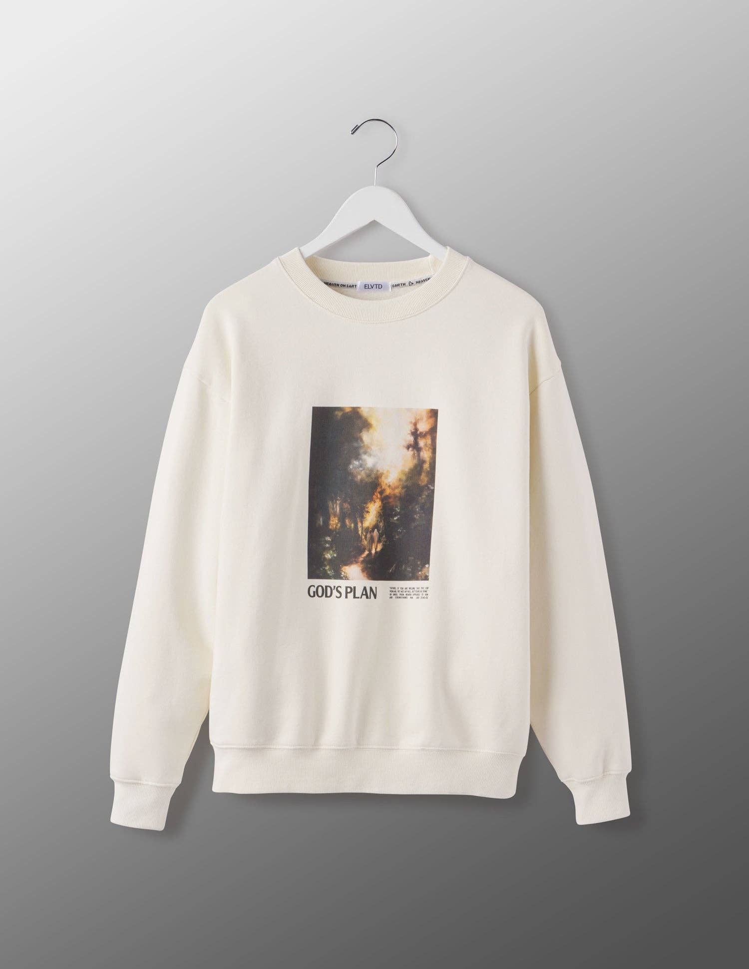 ELVTD – wholesale Sweatshirt - Unisex – God's Plan Crewneck - Alabaster5