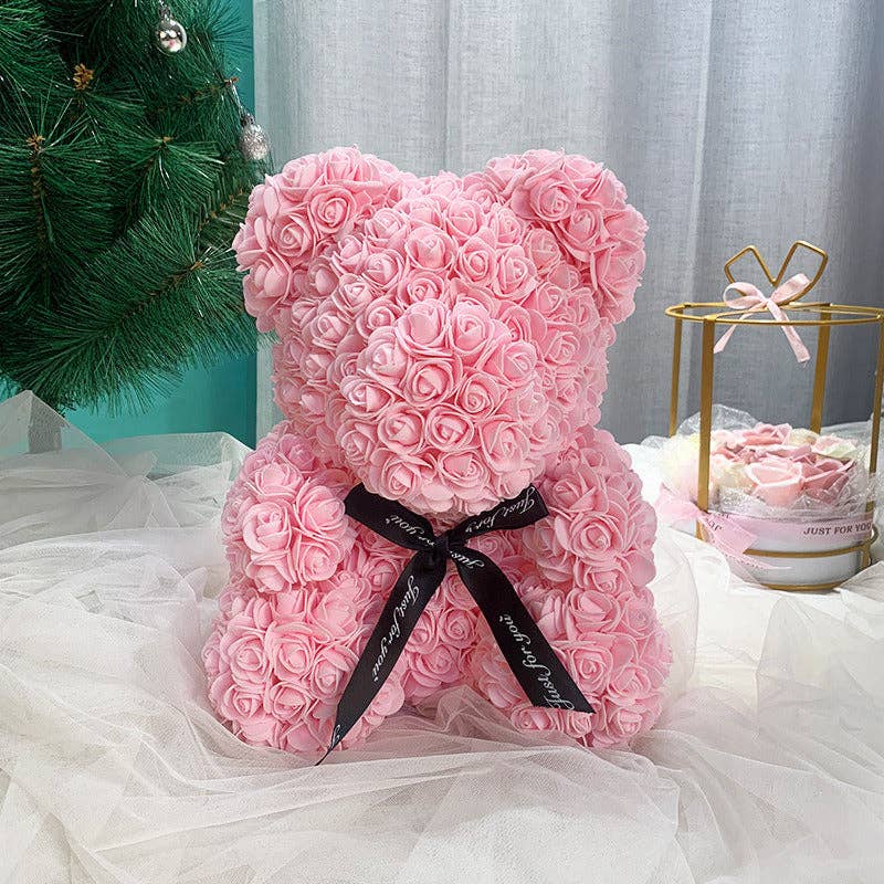 Fashion Quality Boutik – wholesale Artificial flowers – Rose Bear - Rose Flower Bear Hand Made Rose Teddy Bear8
