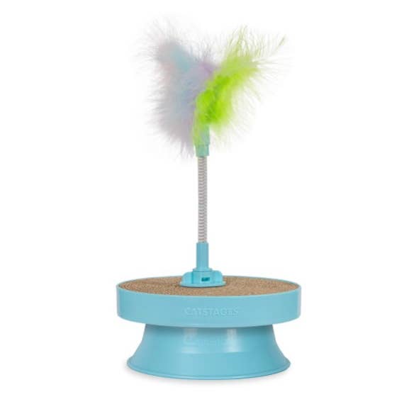 Pet Palette Distribution - Wholesale Pet Toy - Cat - CatStages 2-in-1 Topper Scratch n' Bat Cat Toy0