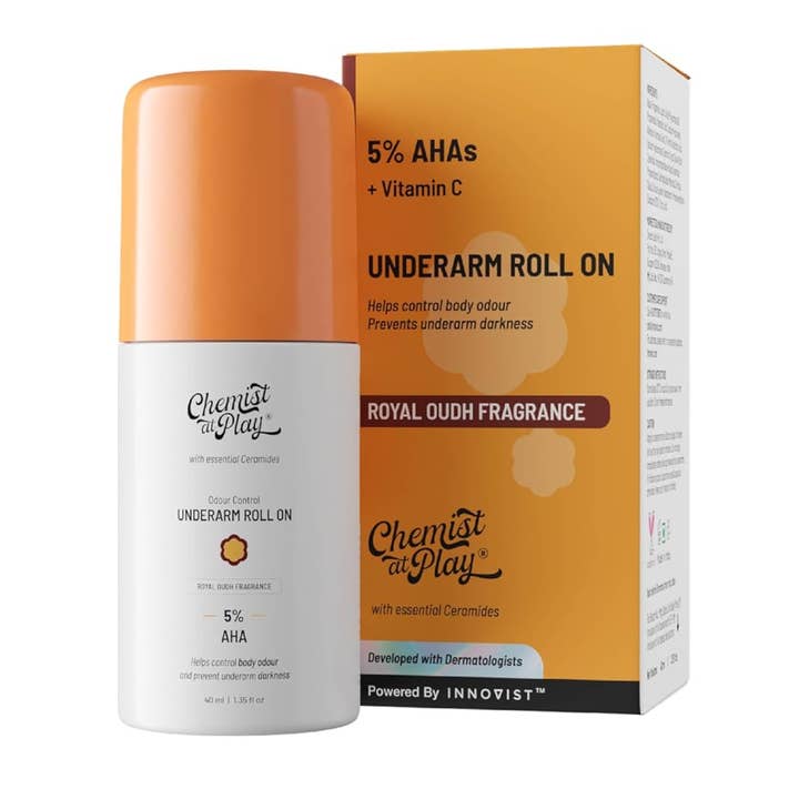 Chemist at Play UnderArm Roll-On 5% AHA, 1% Ácido Mandélico por atacado de Innovist