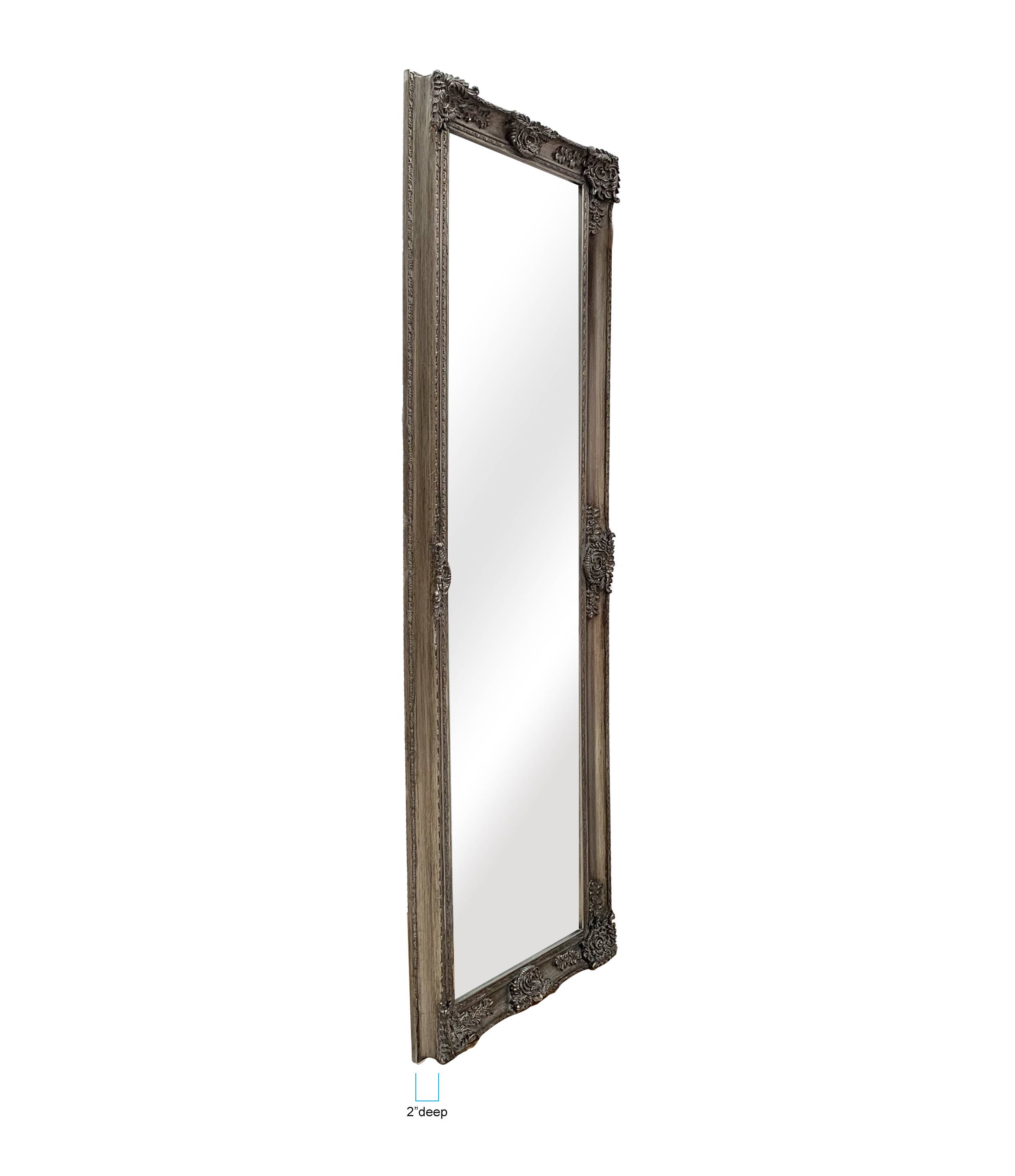 SBC Decor - Wholesale Wall Mirror - Mayfair Belle Antique Silver Traditional Full Length Mirror1