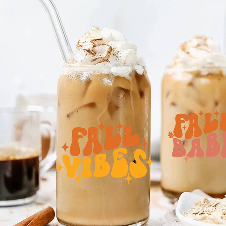 Fall Vibes Kaffee/Bierglasbecher für den Großhandel von Eluxe Creations