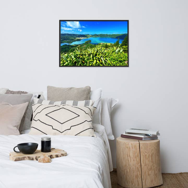 Lake Town Framed Posters for wholesale by Monmouth Paragon