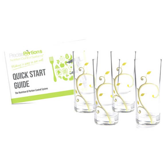 Portion Control Glasses -10oz Smart Healthy Drinking Glasses for wholesale by WelFore Health