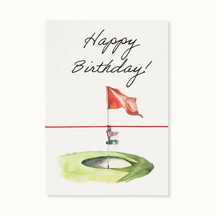 Carte-bracelet : Joyeux anniversaire golf pour la vente par by Vivi.
