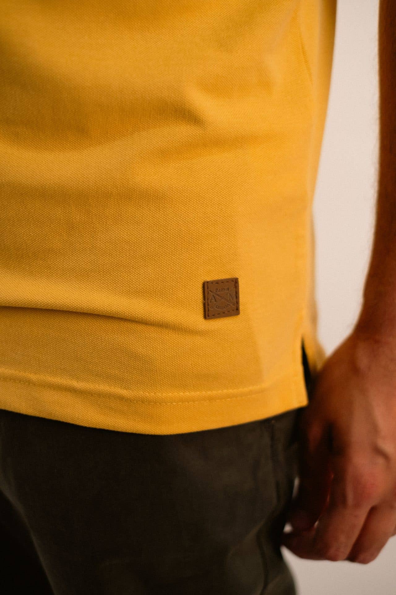 Cotton Pique Polo - Yellow for wholesale on Faire2