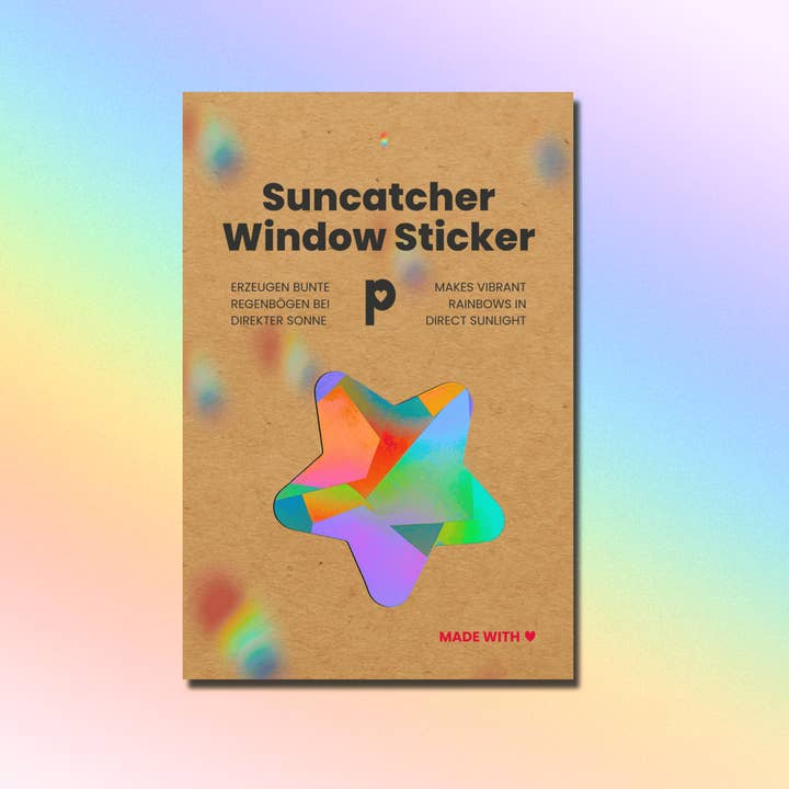 Suncatcher Window Sticker Star, Suncatcher Decal, Prism for wholesale by Plottkowski