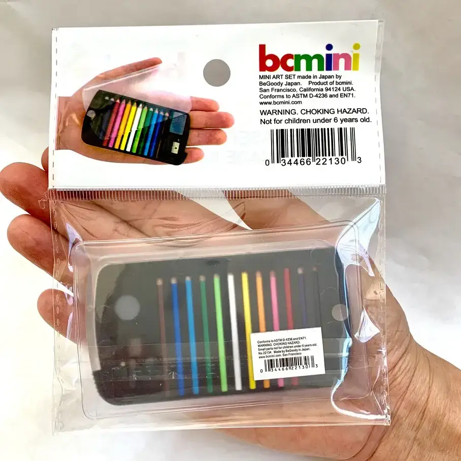 BCmini - Wholesale Pencil - 22130 Mini Pencils in Clear Card Case-206