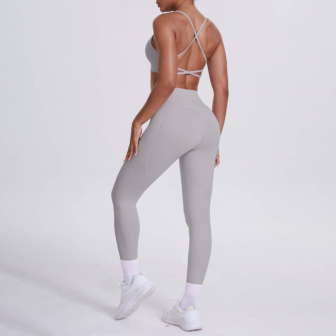 Sodalemon - Wholesale Activewear Set - Women's - Women High-Waisted Yoga Set: Sports Bra + Sculpting Leggings20