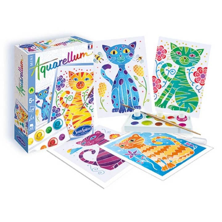 Painting Set - Aquarellum Cats - Small for wholesale by Just Imagine Toys