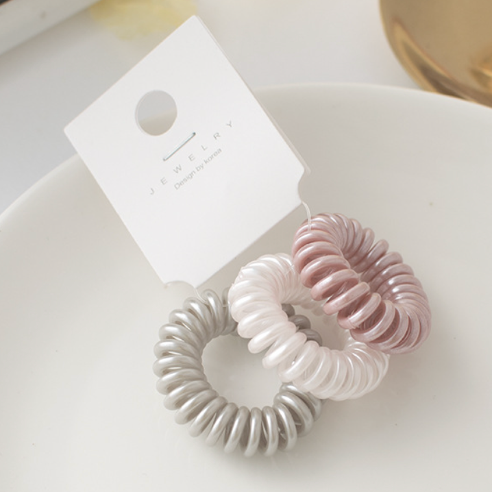 XO Fashion - Vente Élastique à cheveux - O3020, haute élasticité et absence de traces, couleur champagne brillant4