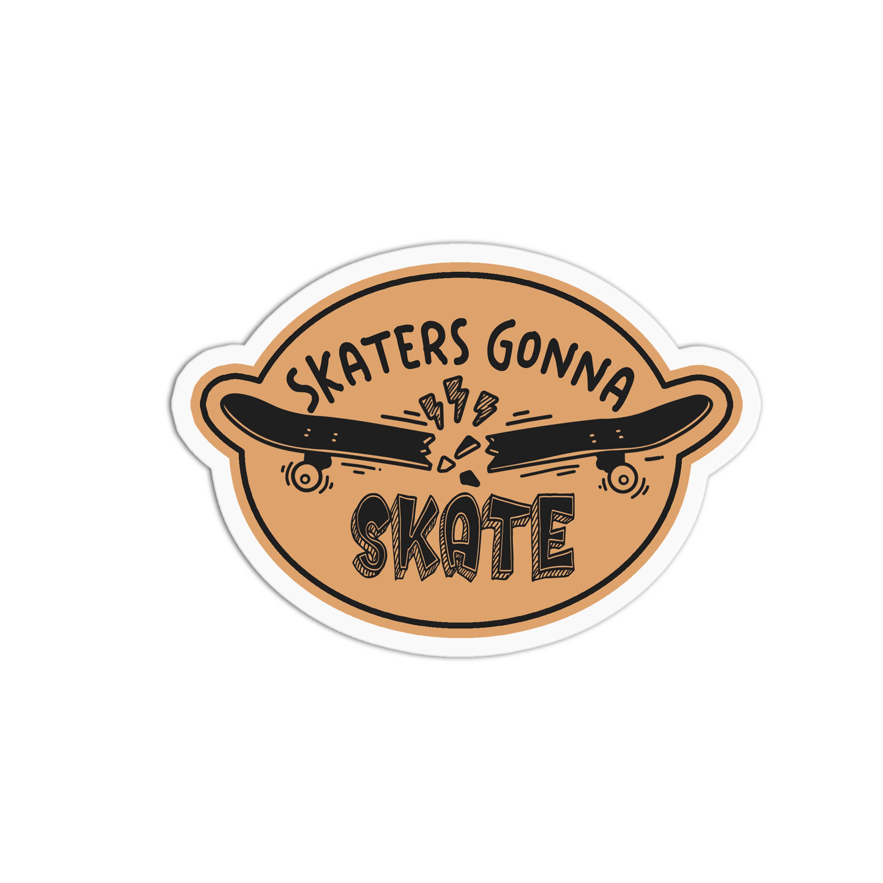 Girls Printing House - Wholesale Sticker - Skateboard Skaters Gonna Skate 3 Textured Waterproof Sticker