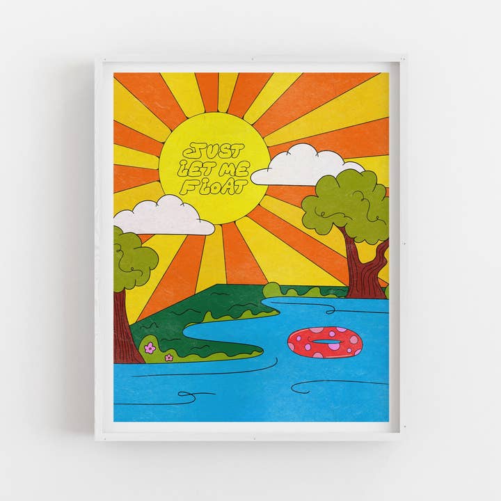 Lad mig svæve - Kunsttryk for engroshandel hos Posse Paper Goods