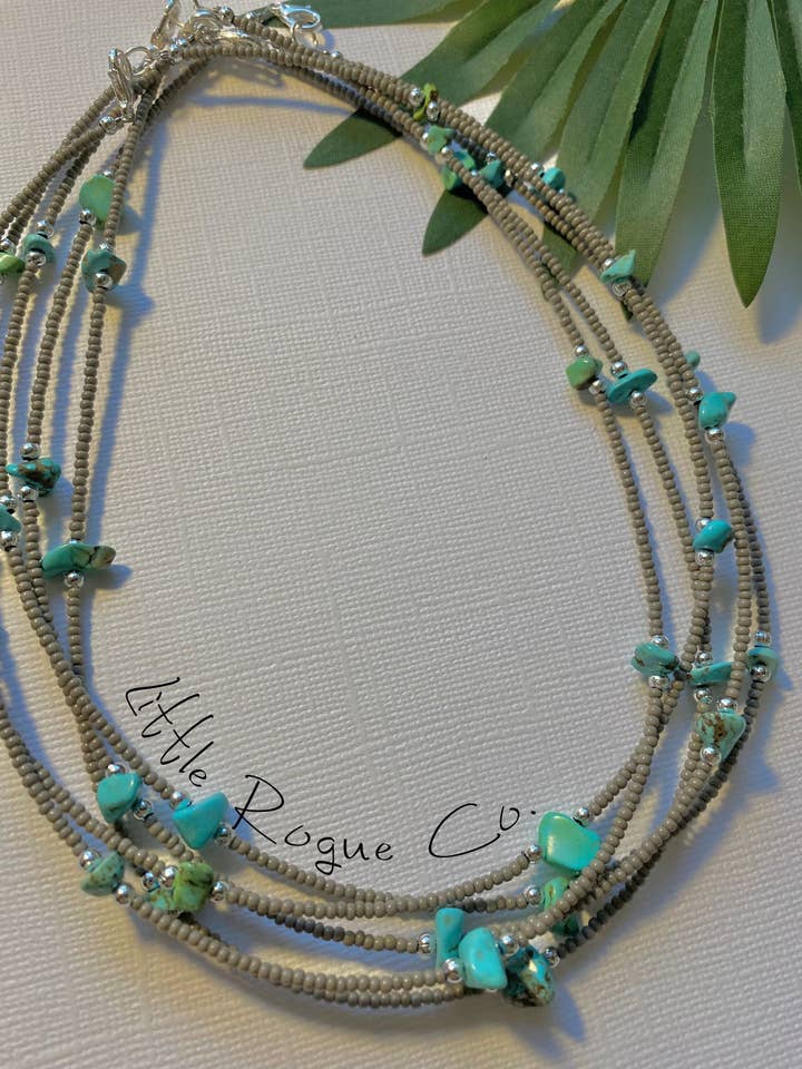 Turquoise Lover Western Necklace Choker for wholesale by Little Rogue Co