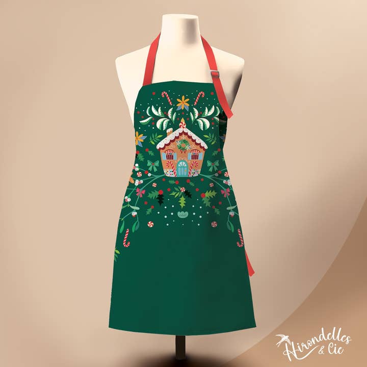 Grembiule 100% cotone biologico (GOTS) - Maison bonbon per la vendita all'ingrosso da parte di Hirondelle & Cie