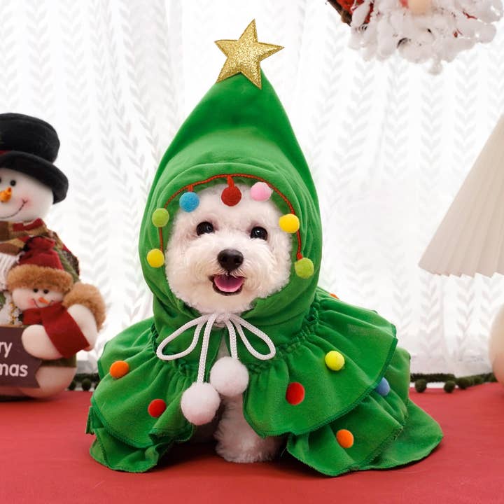 Dog Christmas costumes puppy&cat Christmas cape costumes for wholesale by Little Trendy