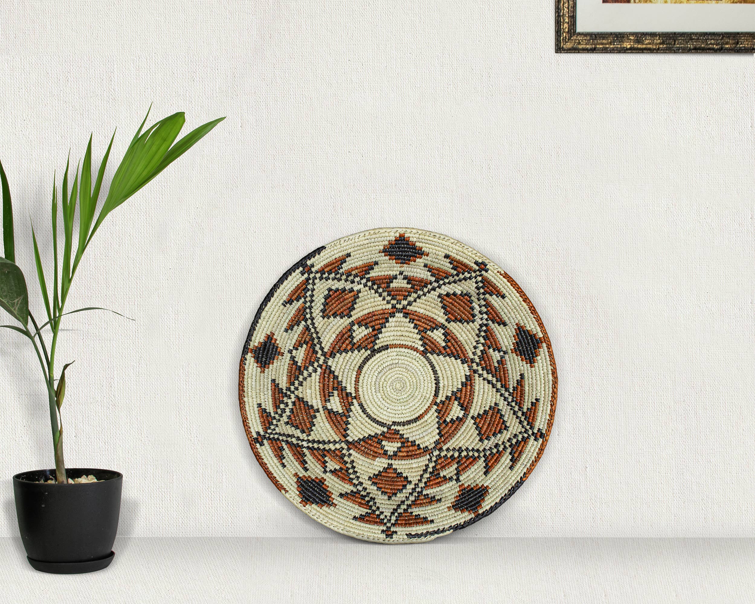 ArtisanalEmporiumLLC - Wholesale Wall Accent - 14" Handwoven Mureedni Bowl for Wall Basket Decor 7