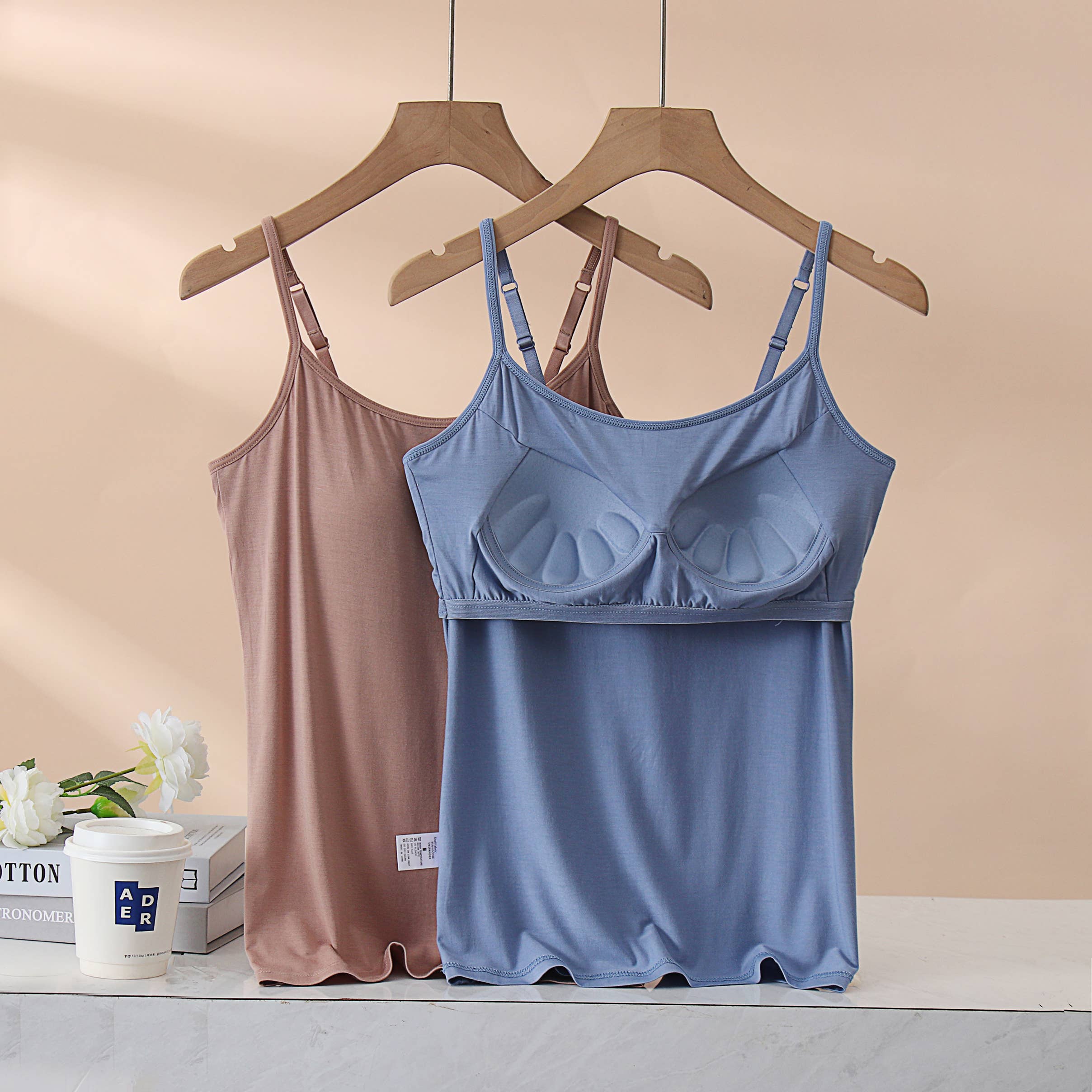 Rosa Clothing - Wholesale Camisole - Women's - built-in bra camisole top35