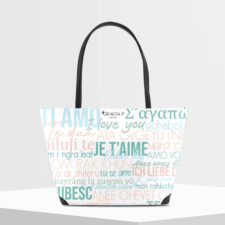 Sac V de Gracia P -Fabriqué en Italie- Je t'aime pour la vente par GLOBALSHOP SRL