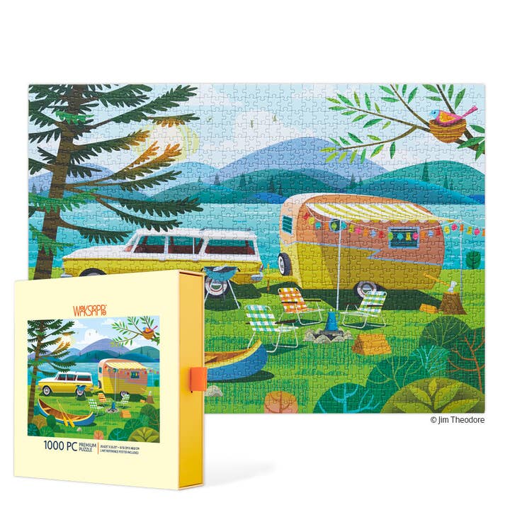 Happy Camper 1000 Piece Puzzle for wholesale by WerkShoppe