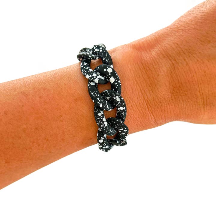 Savvy Bling - Wholesale Link & Chain Bracelet - All Chunky Acrylic Chain Link Bracelet