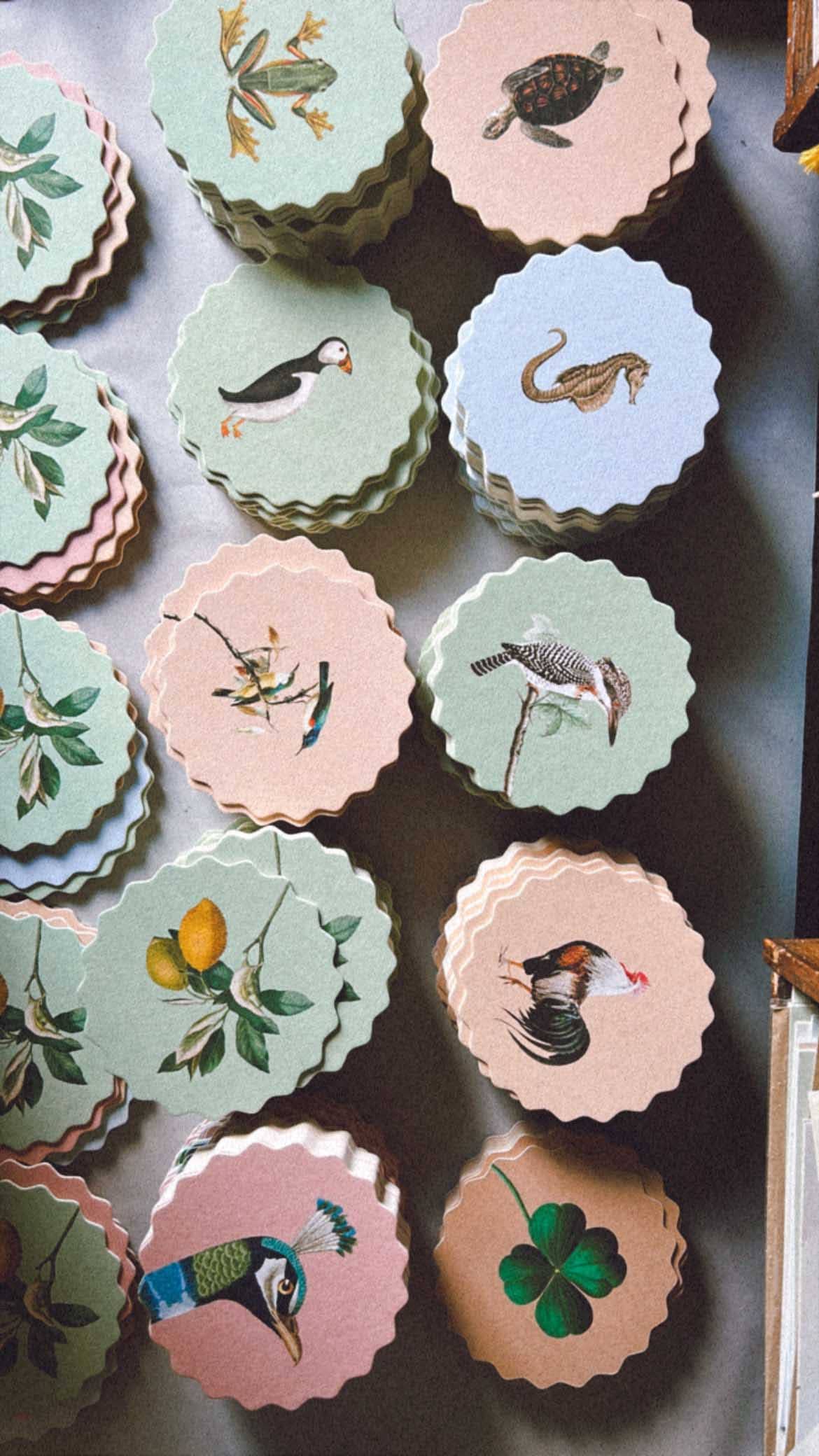 30x40 - Wholesale Coasters - Coaster Set Good Vibes 🍀🐓🐢 UPDATE - New Designs5