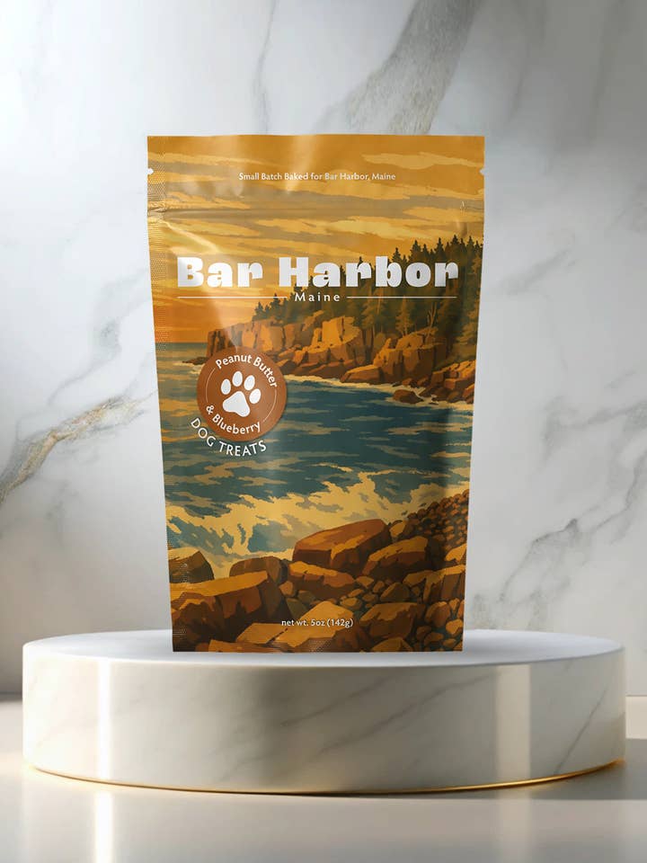 Bar Harbor Souvenir Dog Treats - 5oz Small-Batch for wholesale by Neoteric Brands