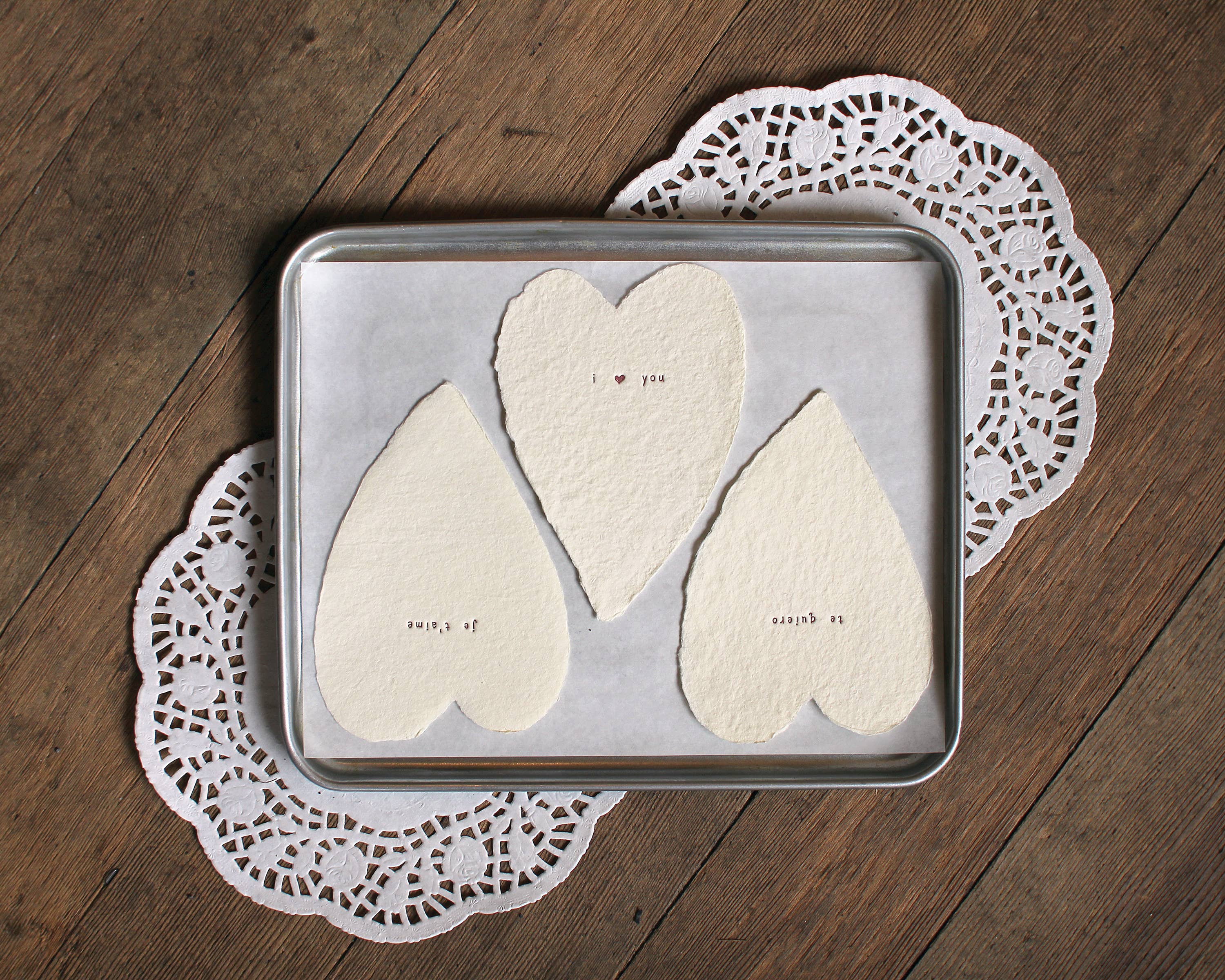 Oblation Papers & Press - Wholesale Love Card - I Love You Greeted Heart Handmade Paper Letterpress Card1