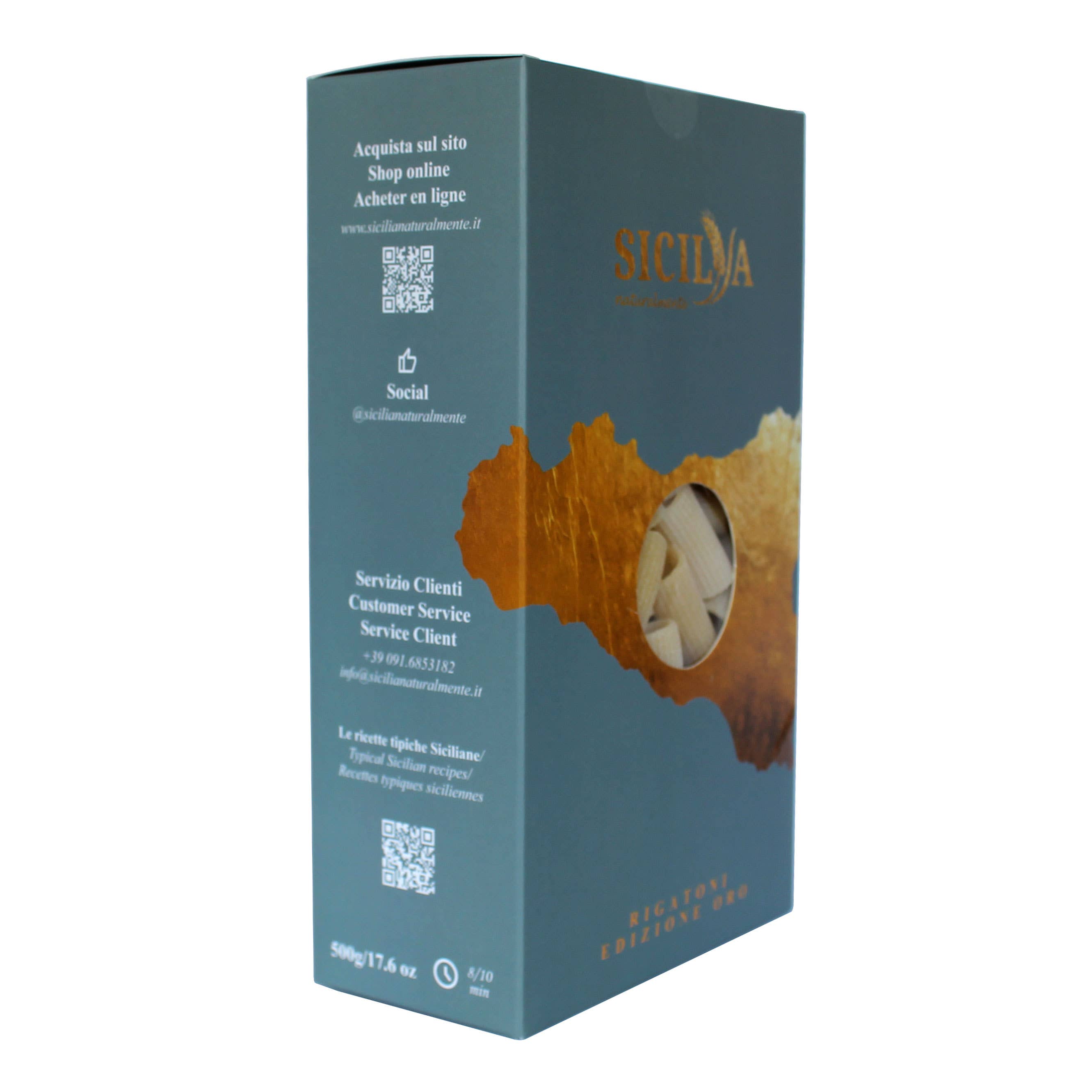 Sicilia naturalmente - Wholesale Pasta - Pasta Rigatoni GOLD - Made in Italy (Sicily)2
