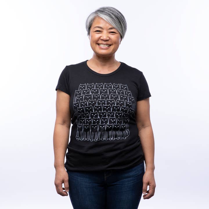 Cat Women's Graphic T-Shirt for wholesale by Counter Couture
