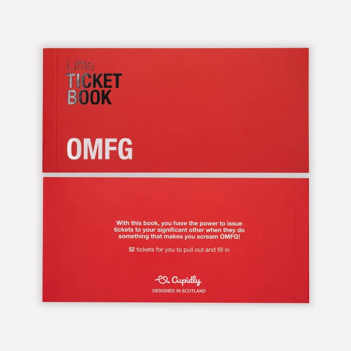 Cupidly - Wholesale Book - Adult - Little Ticket Book Of OMFG | Funny Mood Cards For Venting