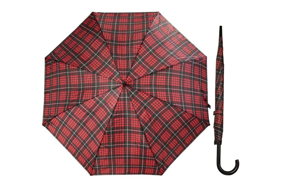 Complément Europe - Wholesale Umbrella - Unisex - Long Automatic Opening Umbrella tartan pattern 2323905990