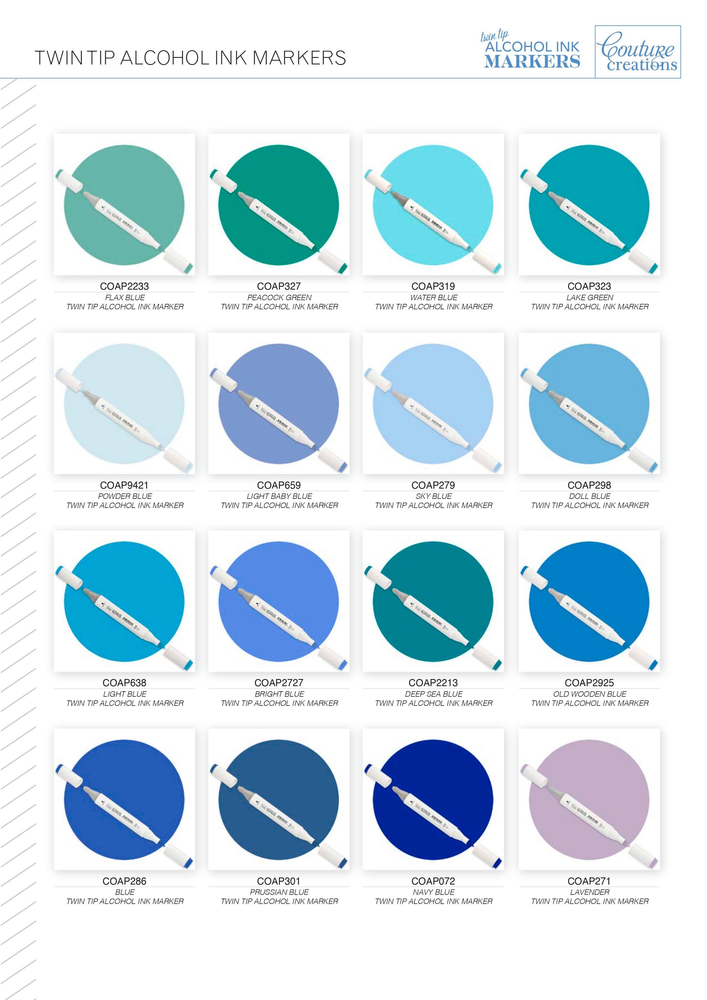 Ecstasy Crafts Distributing – wholesale Marker – Twin Tip Alcohol Ink Marker - Purples & Pinks28