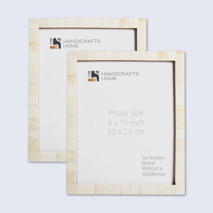 Handicrafts Home - Wholesale Picture Frame - Photo Frame Classic White Pack of 2, 3 Sizes4