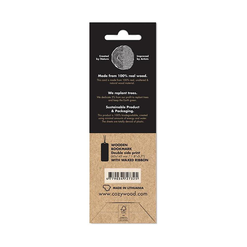 Cozywood - Wholesale Bookmark - Thousands in the sky Wooden Bookmark4